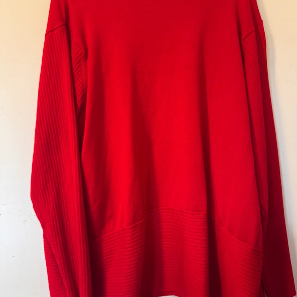 Avenue Plus Size Cardigan Sweater Red 26/28 - Picture 5 of 5